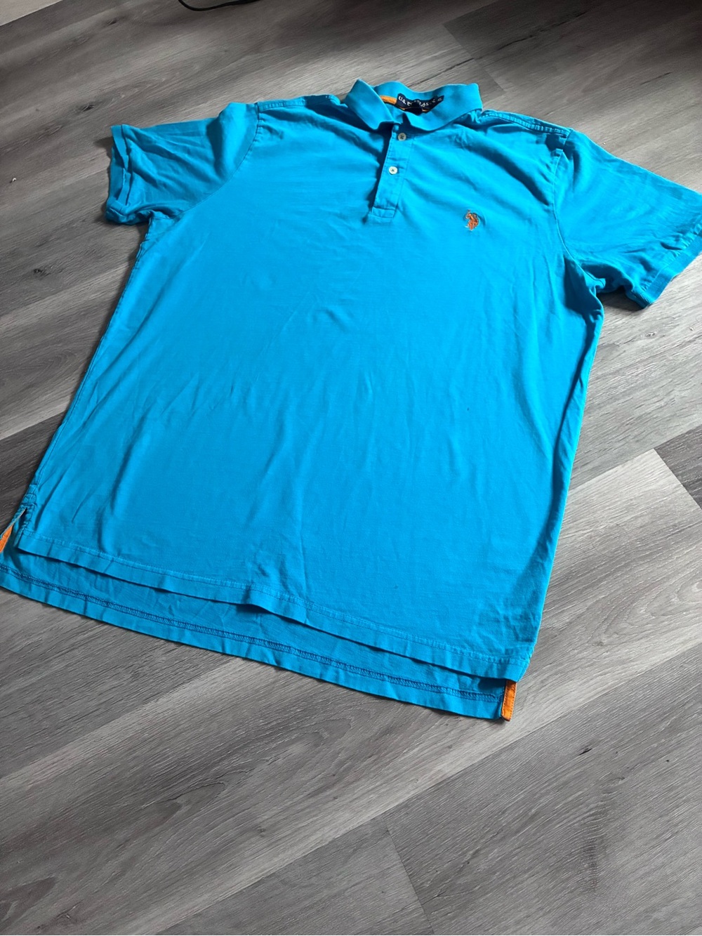 U.S. Polo Assn. Bright Turquoise Short Sleeve Polo